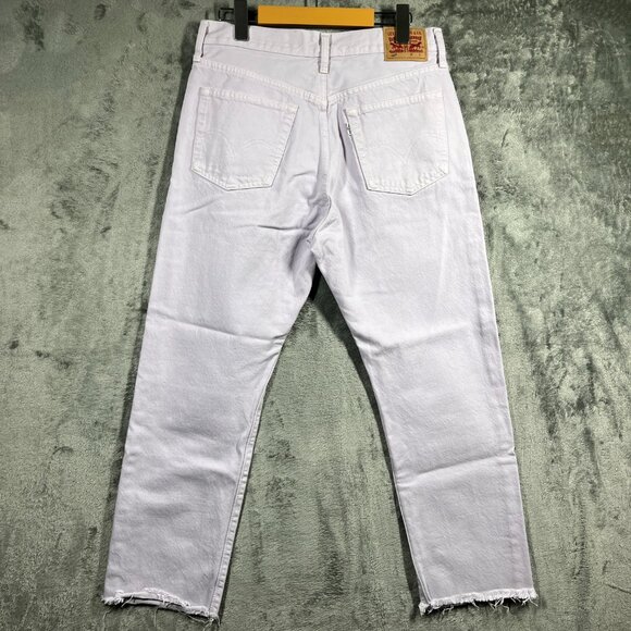 Levis Jeans Womens Size 29 Purple Black Tab Raw Hems 29X26 Cotton Denim - Picture 2 of 14